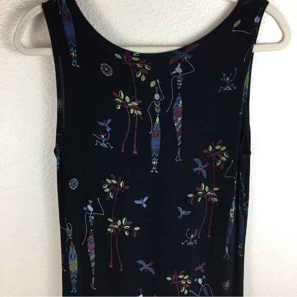 Made In Heaven Women's Black Slinky Stretch Sleeveless  Maxi Tank Dress Size S - Picture 10 of 13